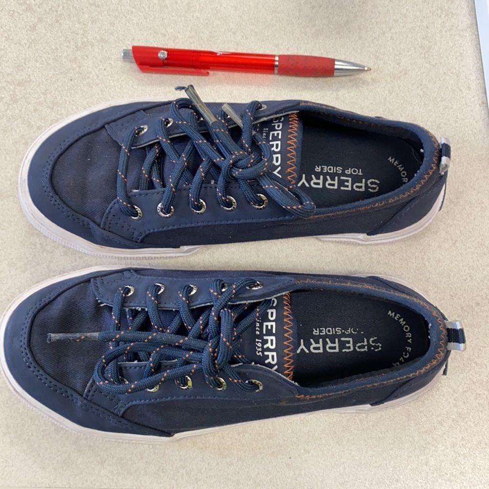 SPERRY DOCKFIN JR. BLUE JEAN CANVAS SNEAKERS BOYS
